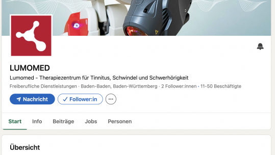 Lumomed auf linked In